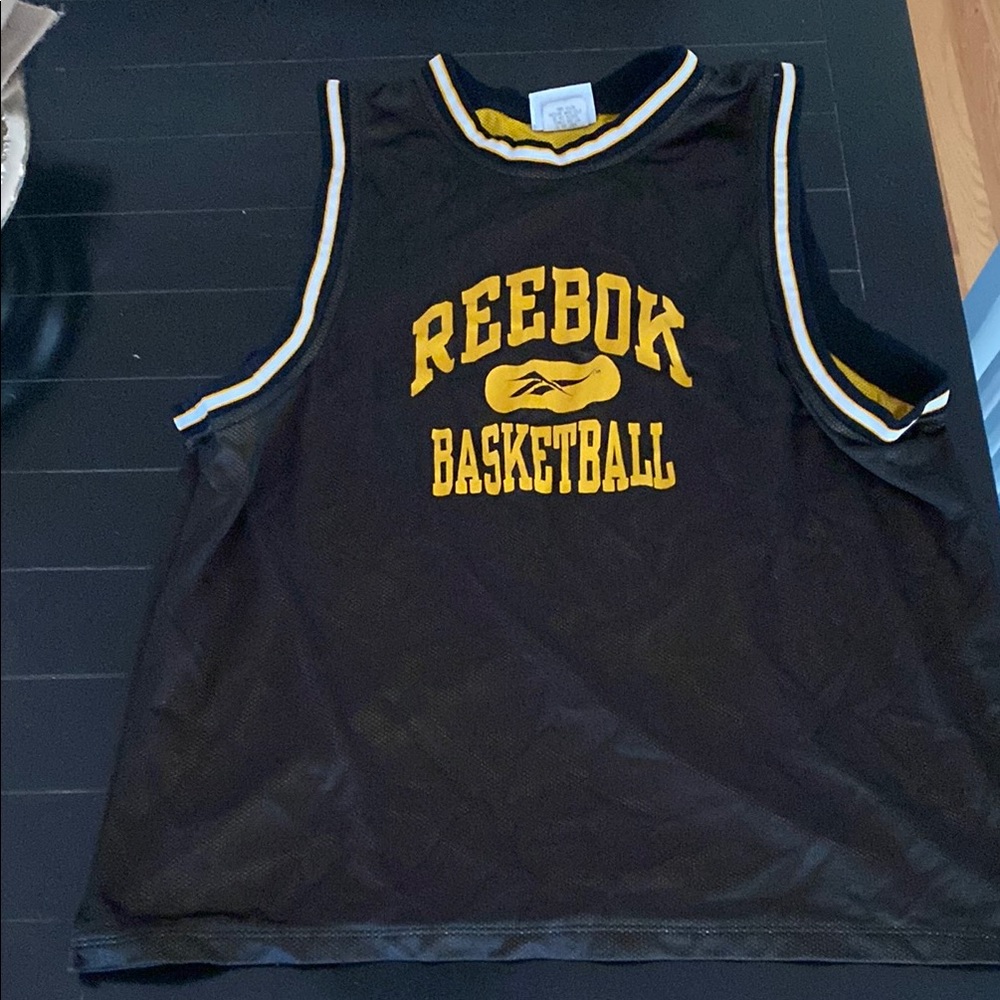 Reebok Basketball black retro practice jersey
